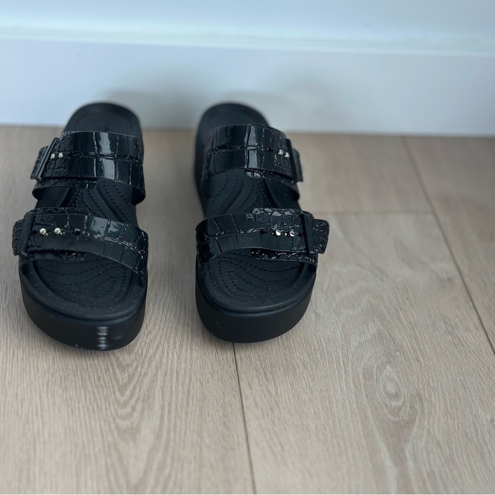 CROCS Black Sandals for Women